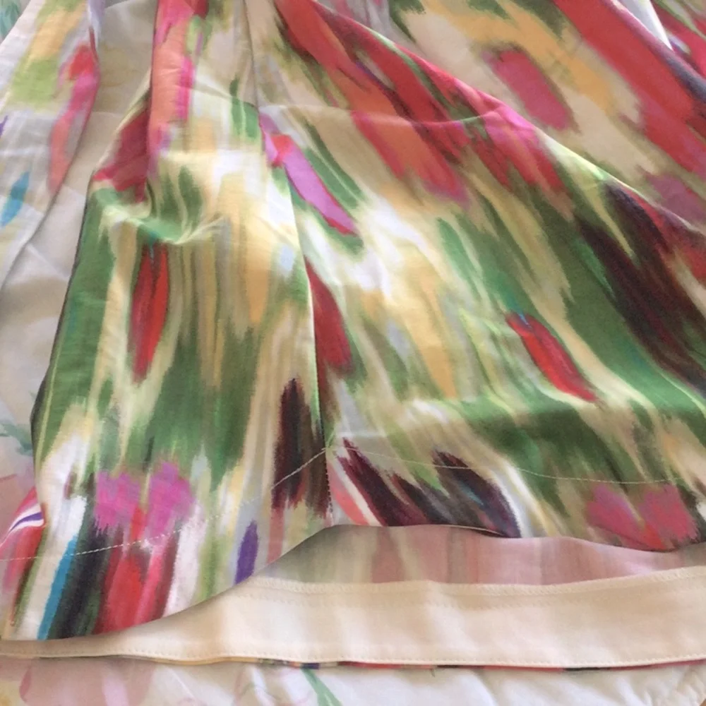 Prom dress by Teeze Me size 9 juniors. Pretty floral splash. Strapless. - Picture 8 of 9